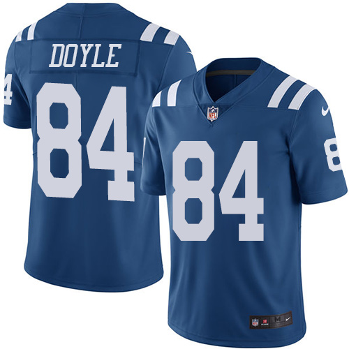 Indianapolis Colts #84 Limited Jack Doyle Royal Blue Nike NFL Youth Rush Vapor Untouchable jersey